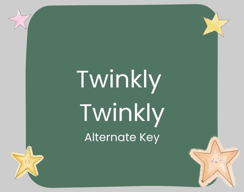 Twinkly Twinkly Alternate Key 